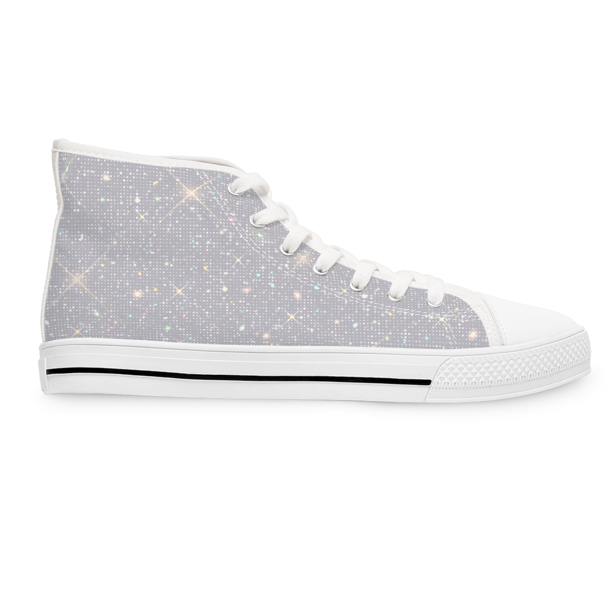Women's High Top Sneakers, Galaxy Print Shoes for Trendy Style, Gift Idea