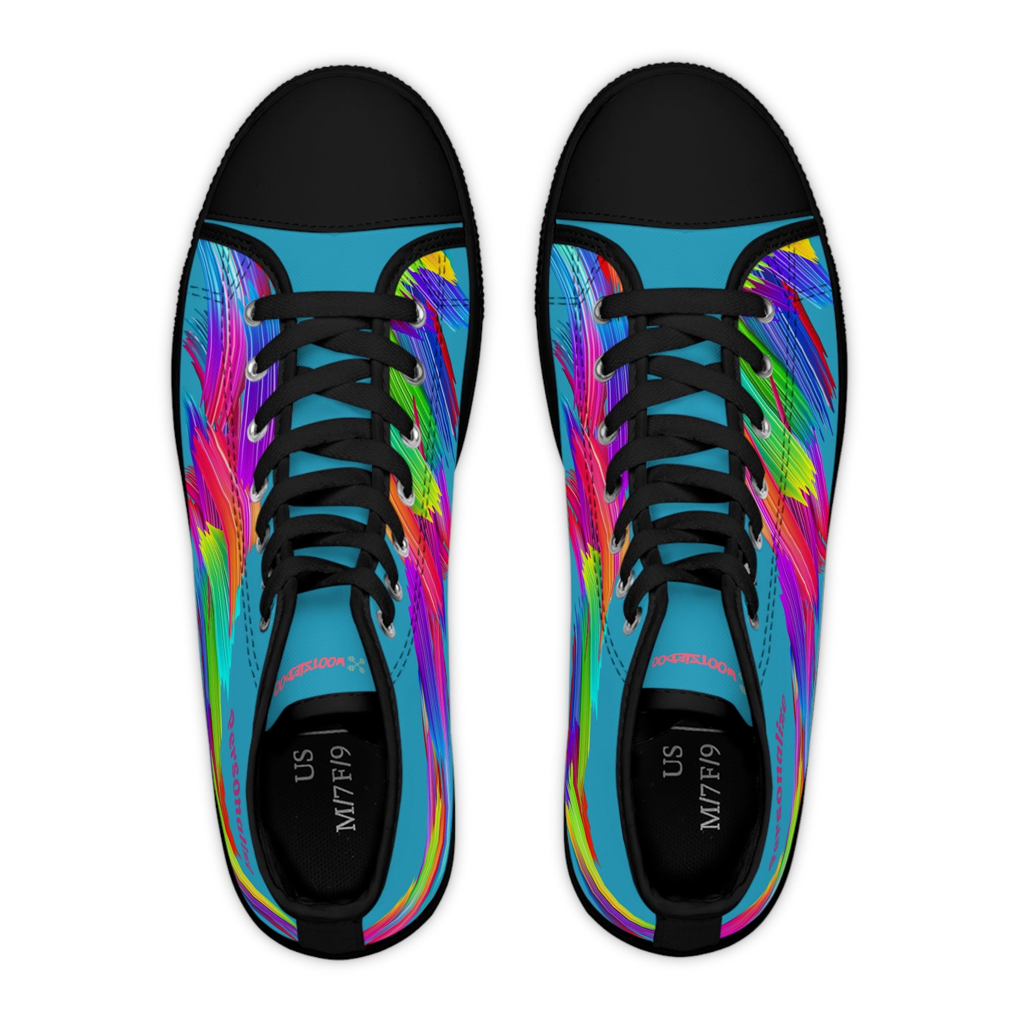 Vibrant Women's High Top Sneakers, Casual Footwear, Street Style, Fashion Lovers