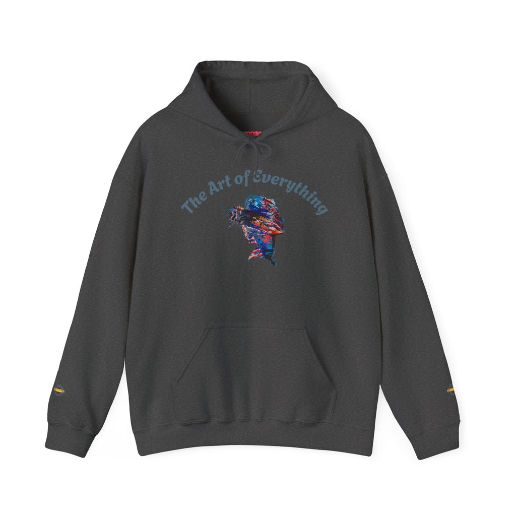 Artistic Hoodie, Unisex Sweatshirt, Cozy Apparel, Art Lover Sweater
