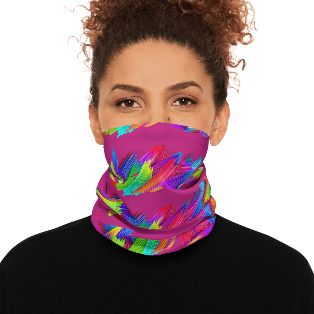 Colorful Abstract Lightweight Neck Gaiter, Fashion Accessory, Neck Warmer