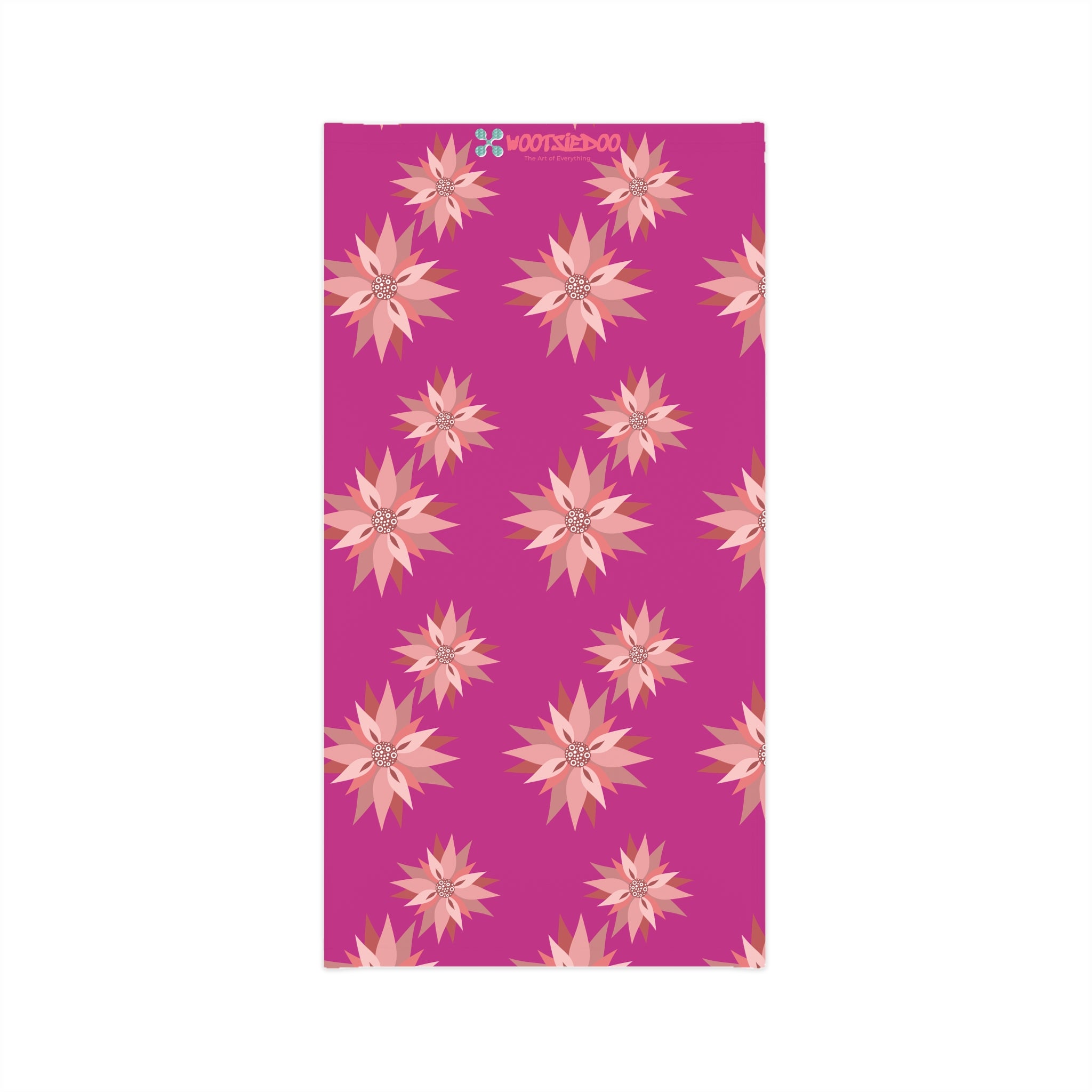 Lightweight Neck Gaiter, Floral Design, Fashion Accessory, Artsy Wootsiedoo Logo