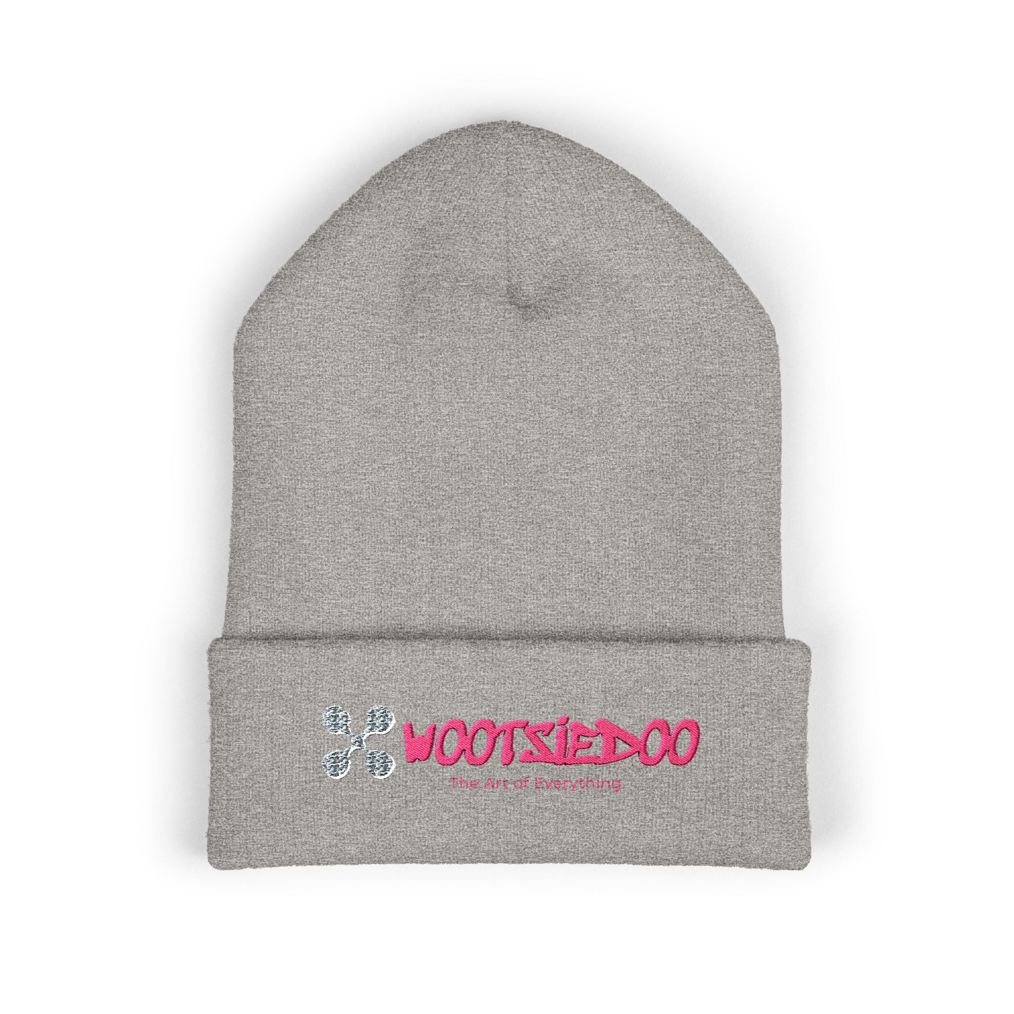 Stylish Cuffed Beanie, Cozy Winter Hat, Embroidered Fashion Beanie, Gift for Her