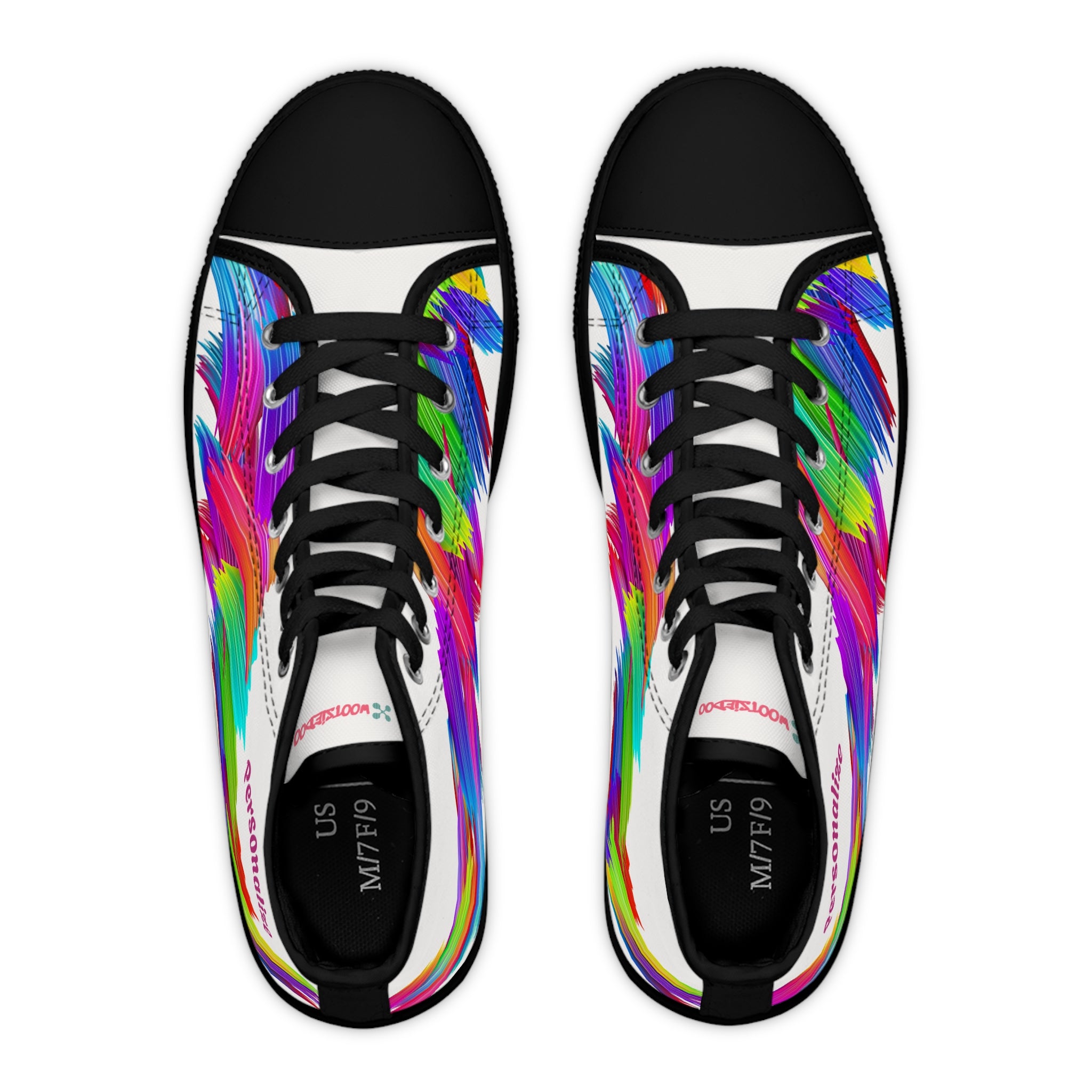 Vibrant Women's High Top Sneakers, Casual Footwear, Street Style, Fashion Lovers