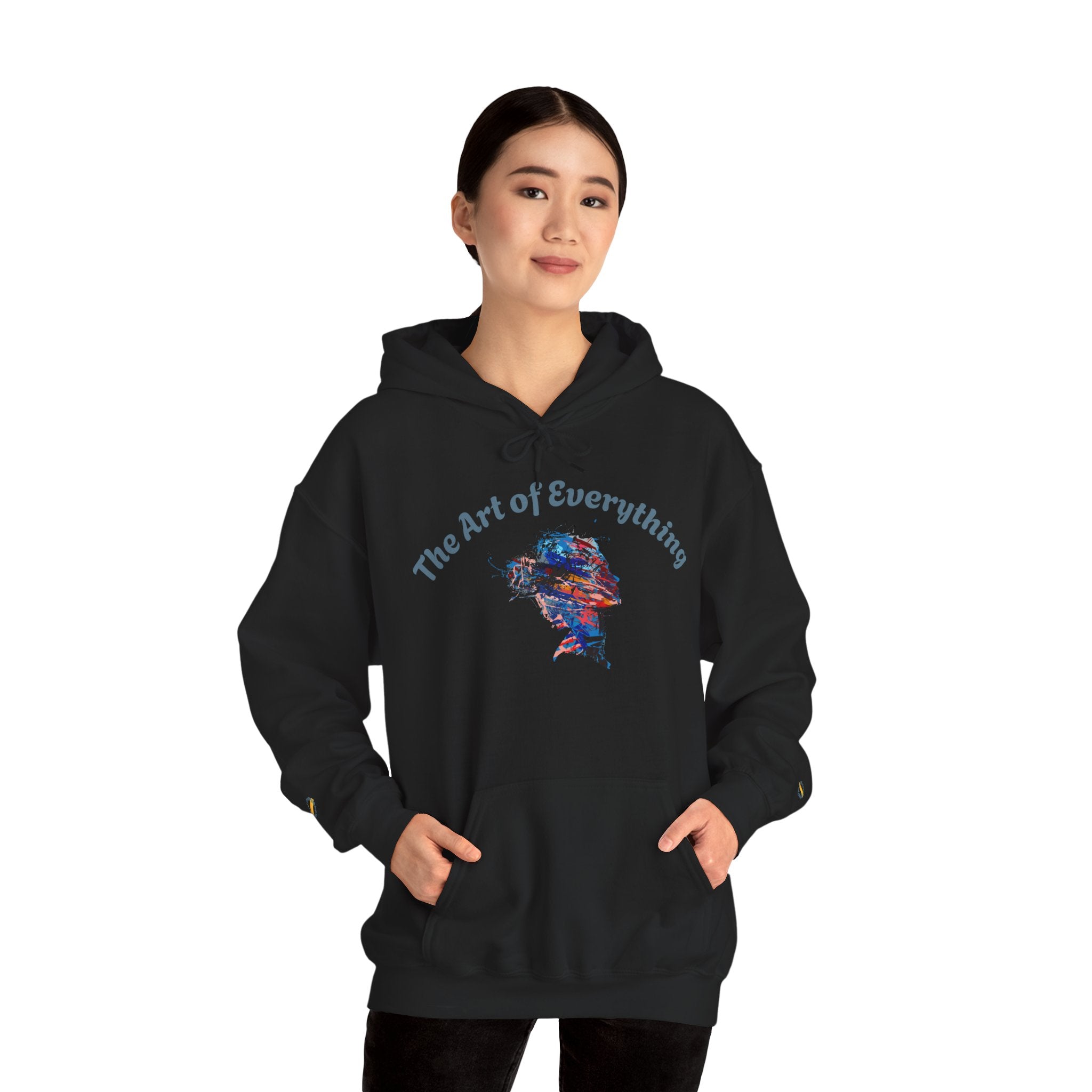 Artistic Hoodie, Unisex Sweatshirt, Cozy Apparel, Art Lover Sweater