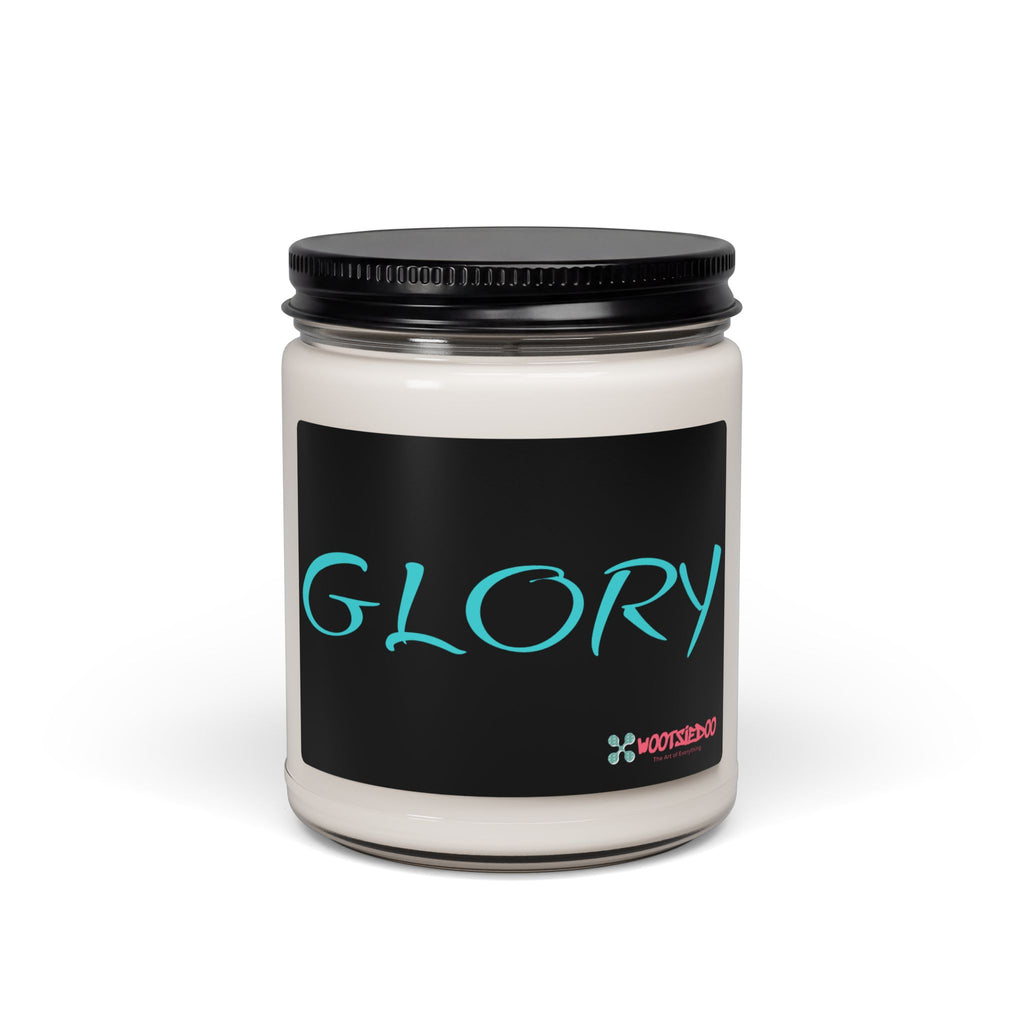 Glory Scented Soy Candle — 9oz Aromatherapy Jar (‘GLORY’ Design)