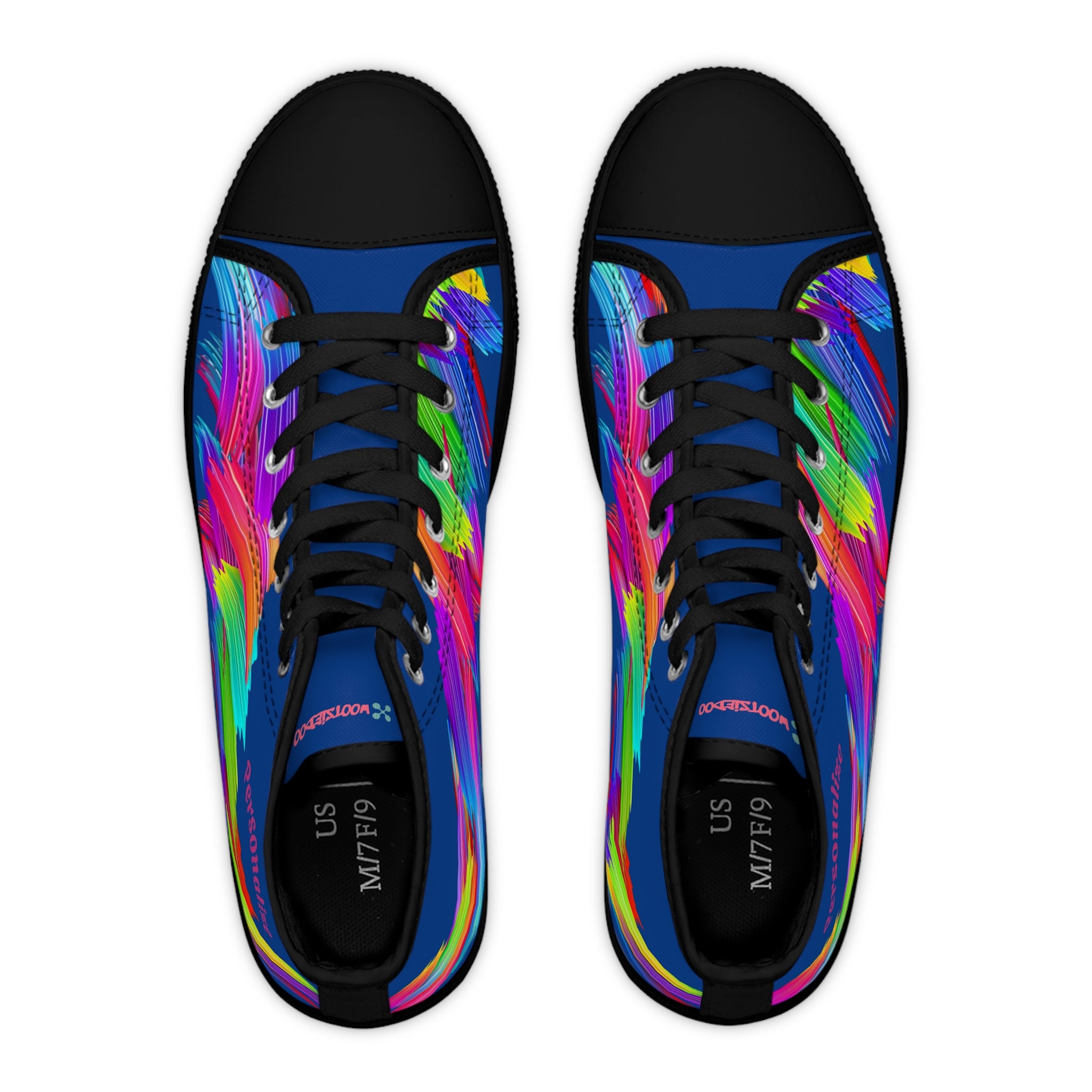 Vibrant Women's High Top Sneakers, Casual Footwear, Street Style, Fashion Lovers