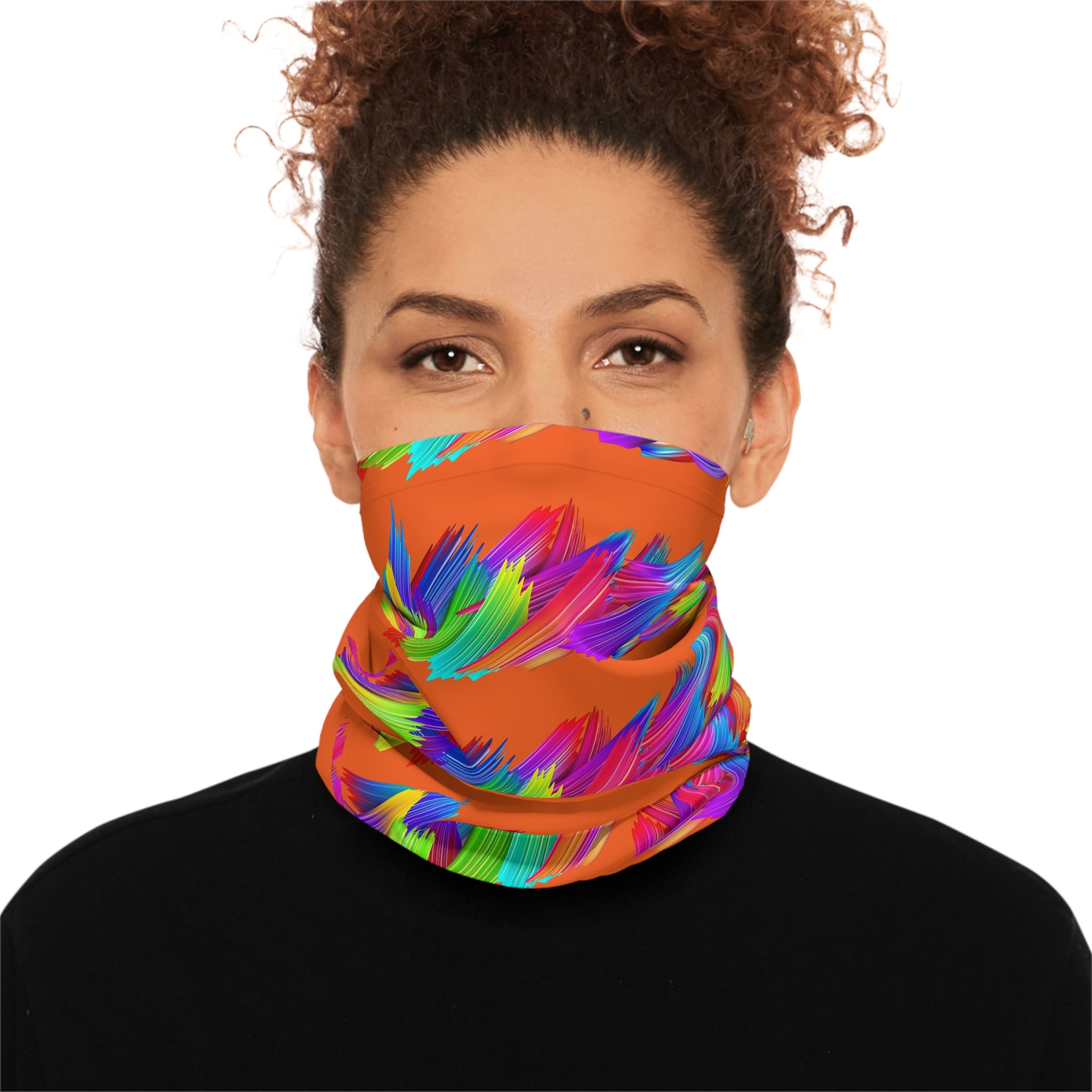 Colorful Abstract Lightweight Neck Gaiter, Fashion Accessory, Neck Warmer