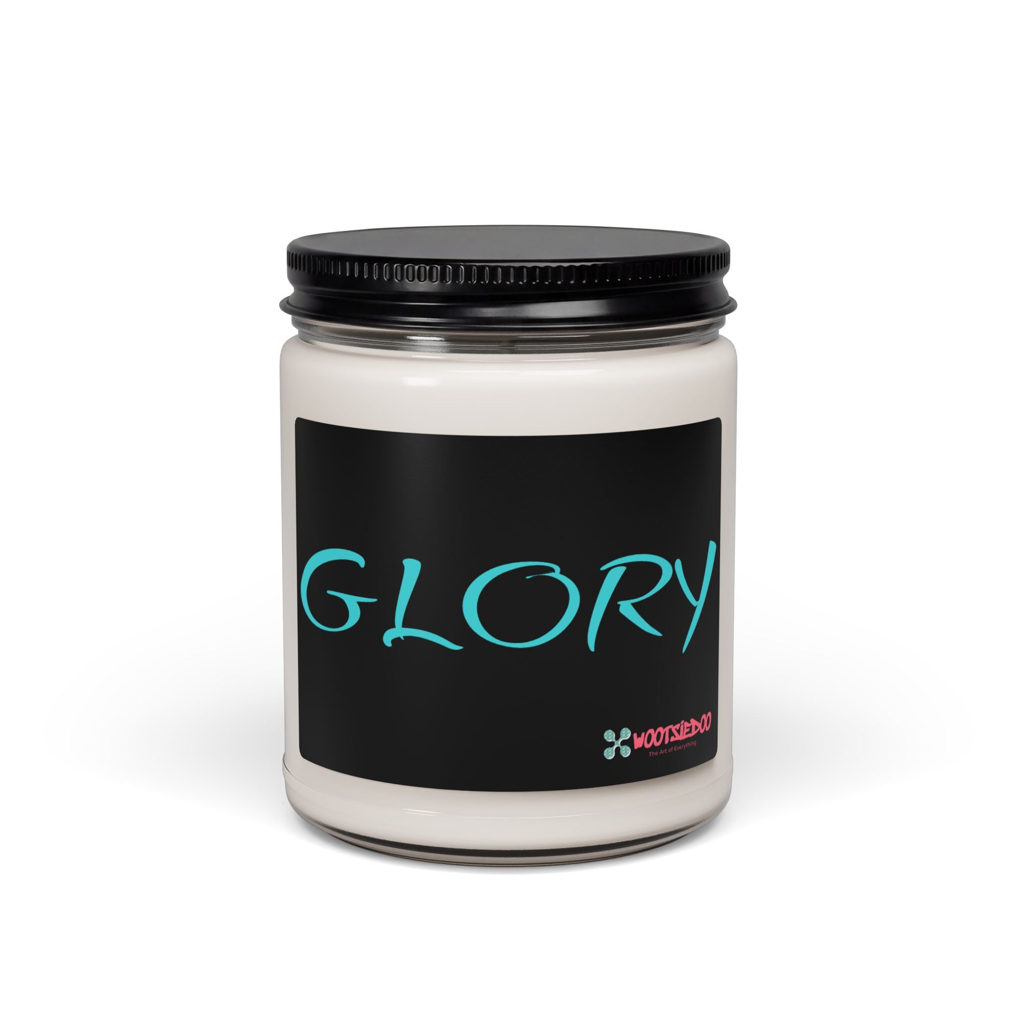 Glory Scented Soy Candle — 9oz Aromatherapy Jar (‘GLORY’ Design)