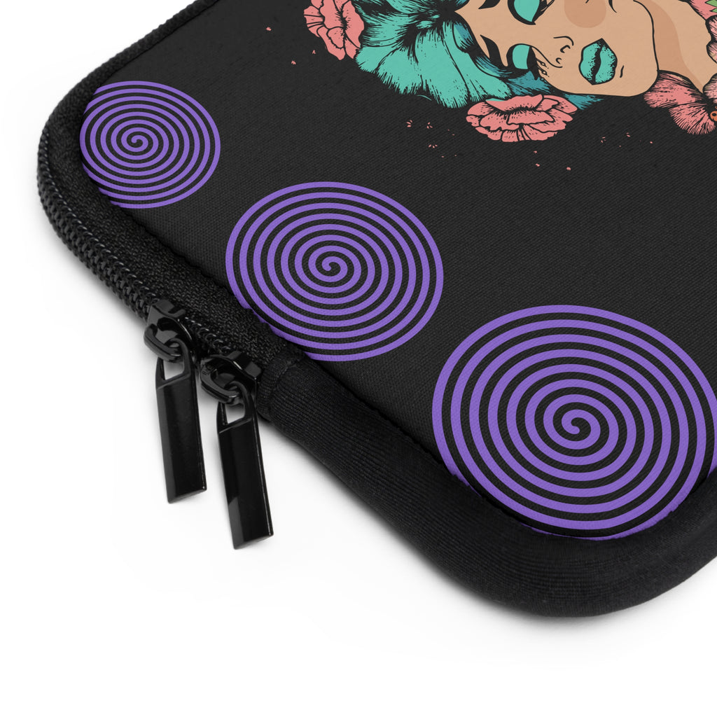 Laptop Sleeve with Artistic Floral Design, Accessory for Artists, Student Gift