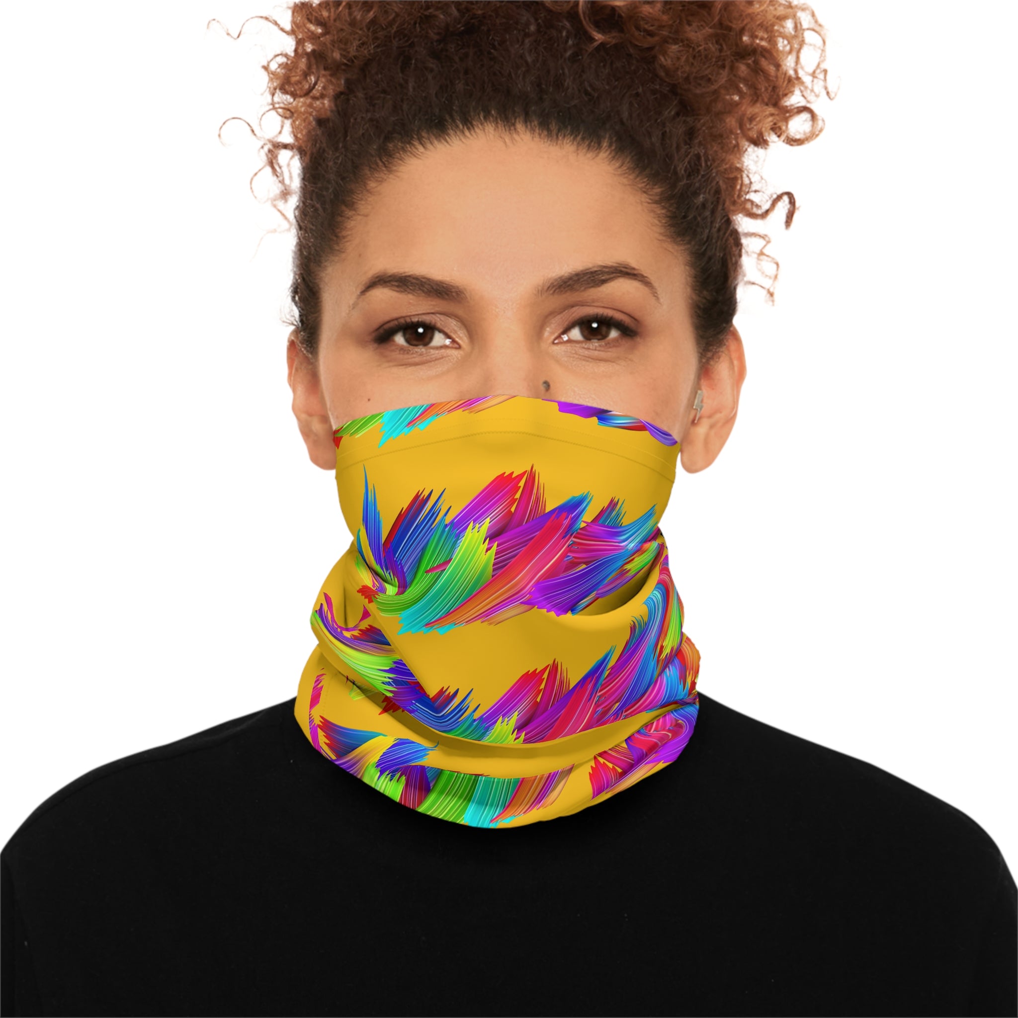 Colorful Abstract Lightweight Neck Gaiter, Fashion Accessory, Neck Warmer