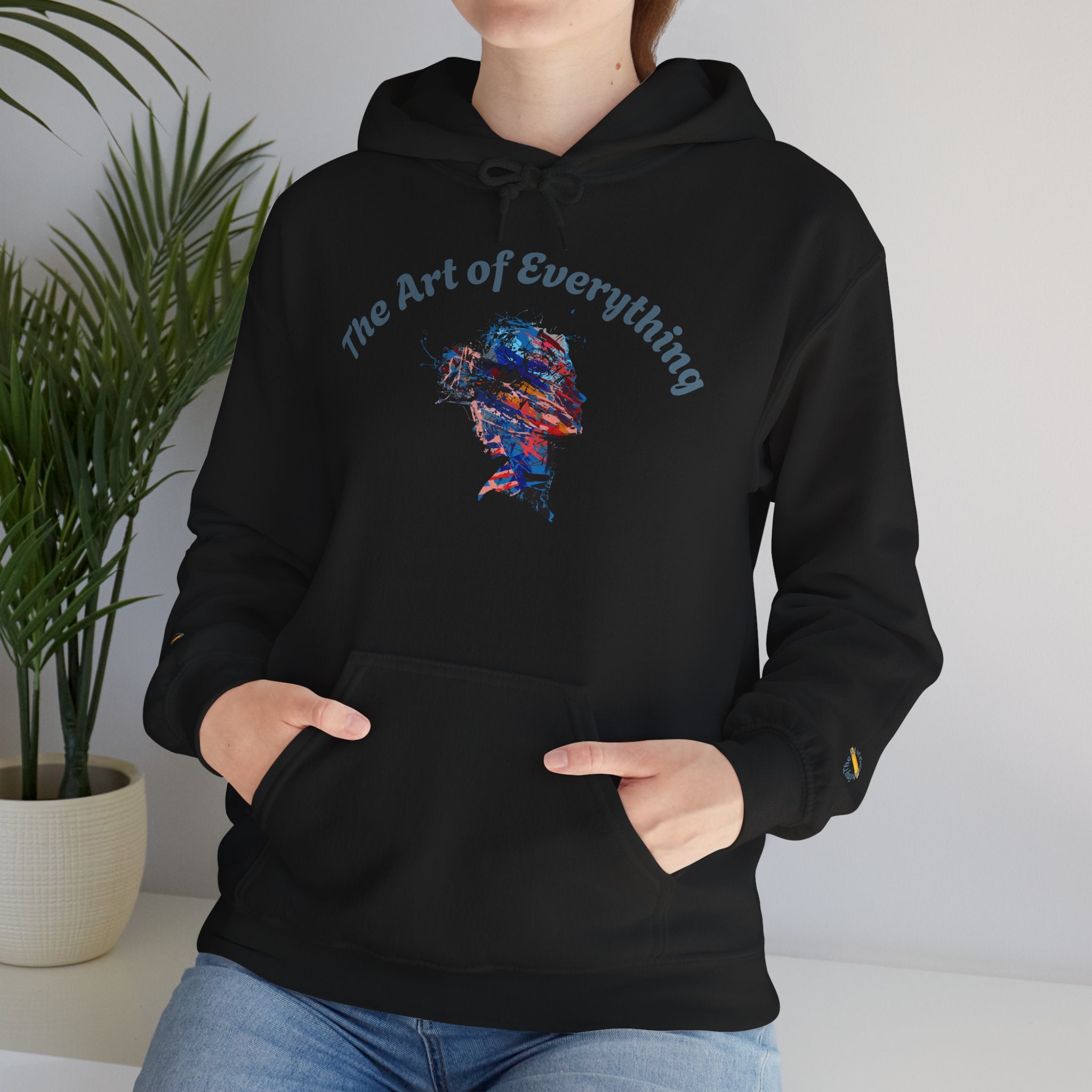 Artistic Hoodie, Unisex Sweatshirt, Cozy Apparel, Art Lover Sweater