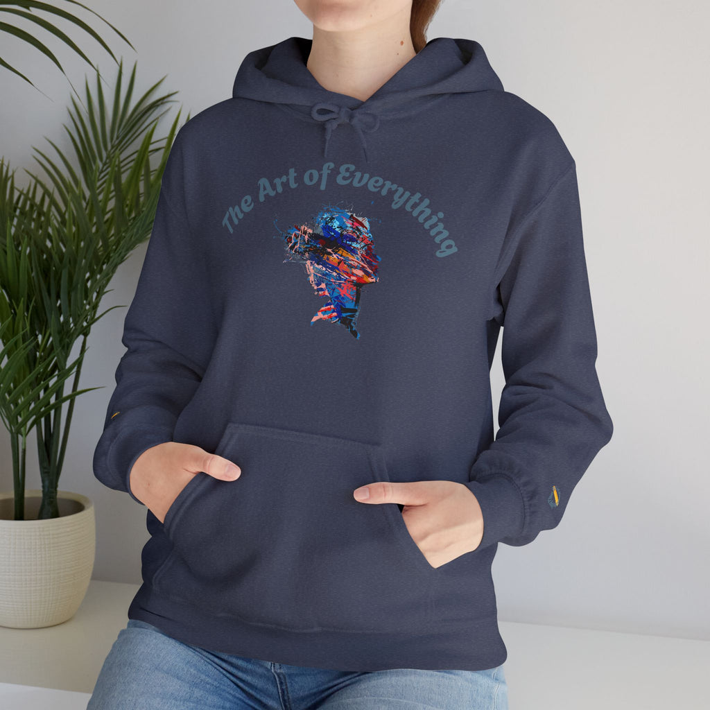 Artistic Hoodie, Unisex Sweatshirt, Cozy Apparel, Art Lover Sweater