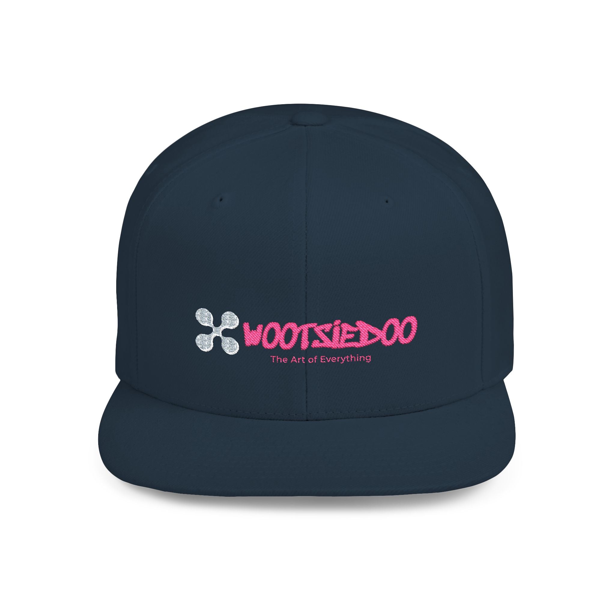 Trendy Flat Bill Snapback Cap, Gift for Him/Her, Casual Vibe, Wootsiedoo Logo