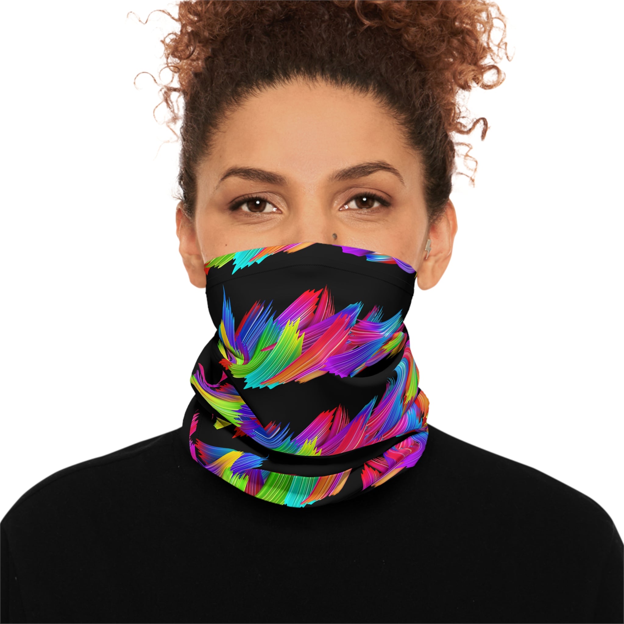 Colorful Abstract Lightweight Neck Gaiter, Fashion Accessory, Neck Warmer