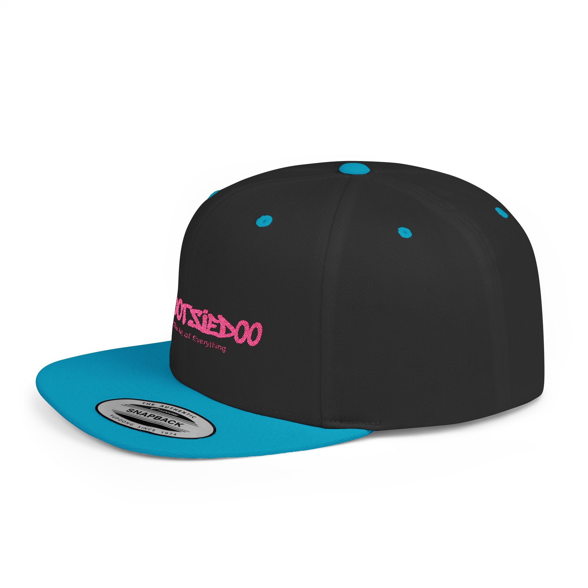 Trendy Flat Bill Snapback Cap, Gift for Him/Her, Casual Vibe, Wootsiedoo Logo