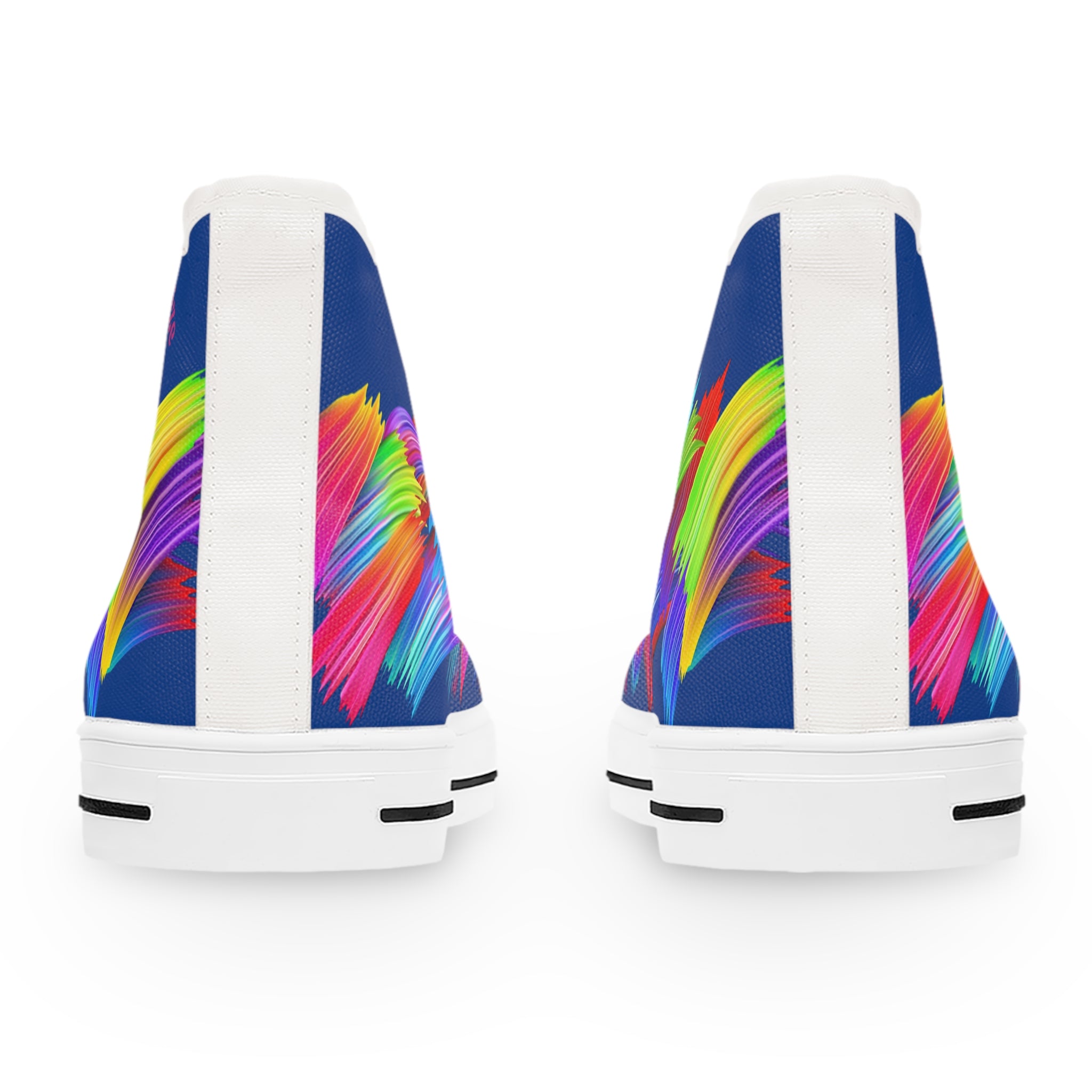 Vibrant Women's High Top Sneakers, Casual Footwear, Street Style, Fashion Lovers