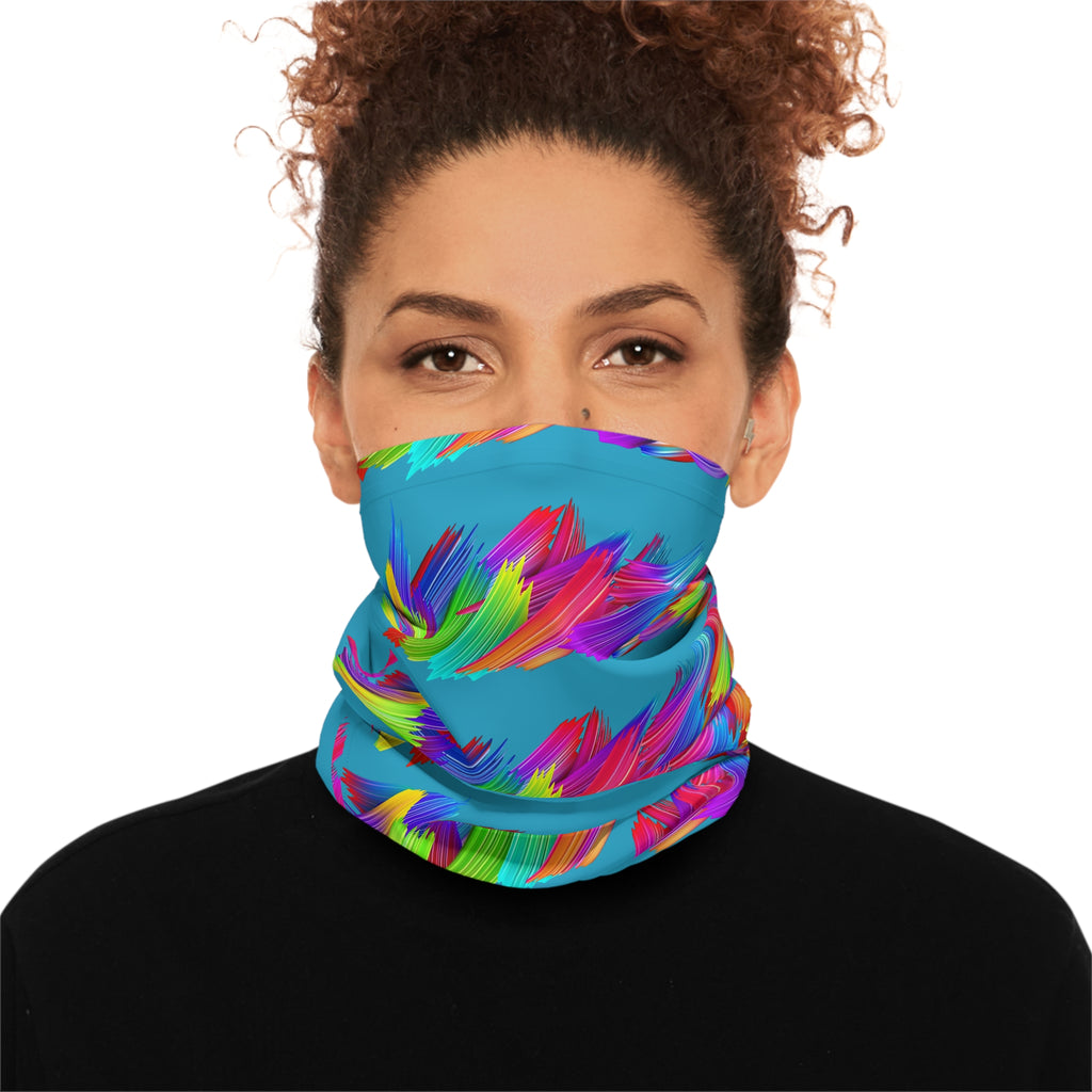 Colorful Abstract Lightweight Neck Gaiter, Fashion Accessory, Neck Warmer