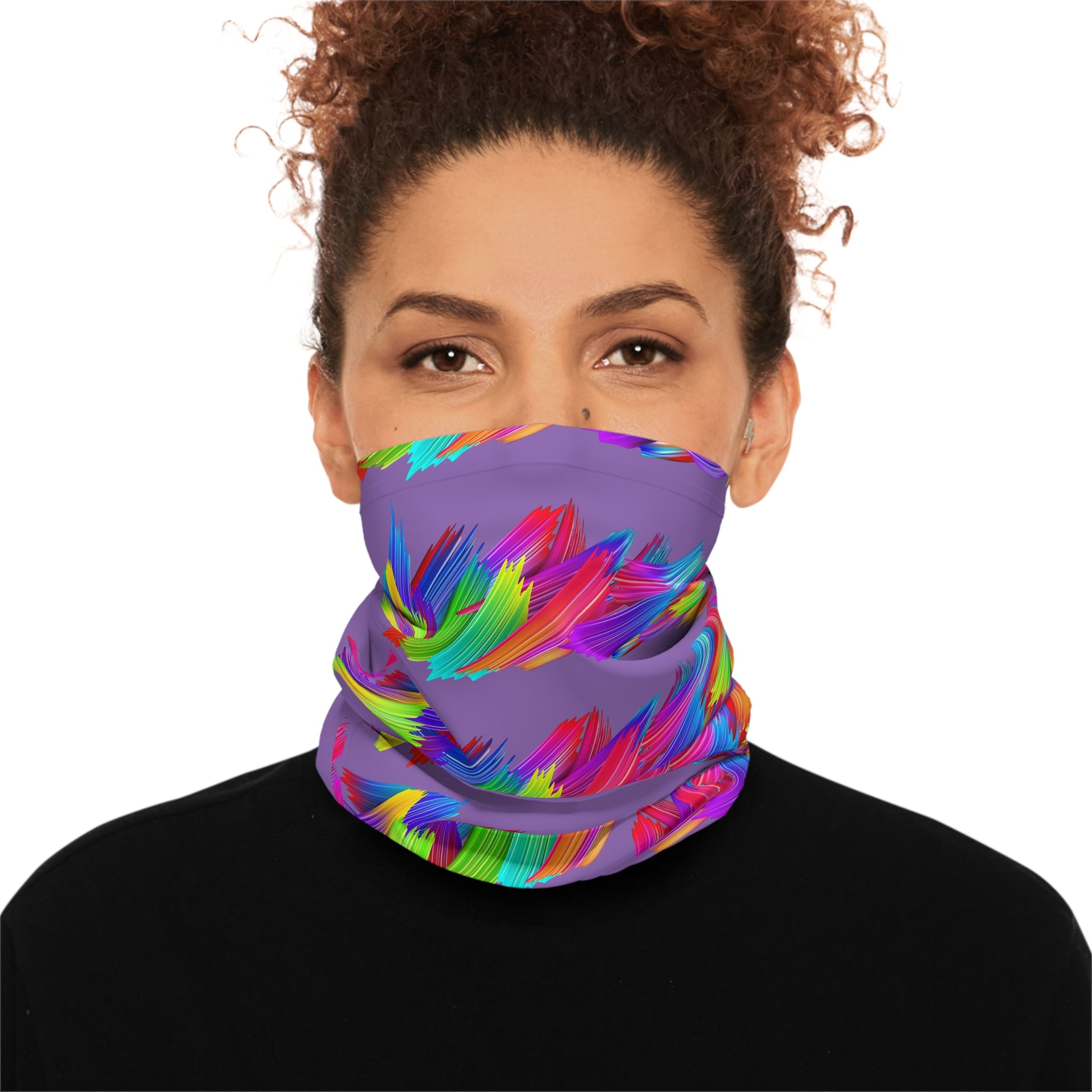 Colorful Abstract Lightweight Neck Gaiter, Fashion Accessory, Neck Warmer