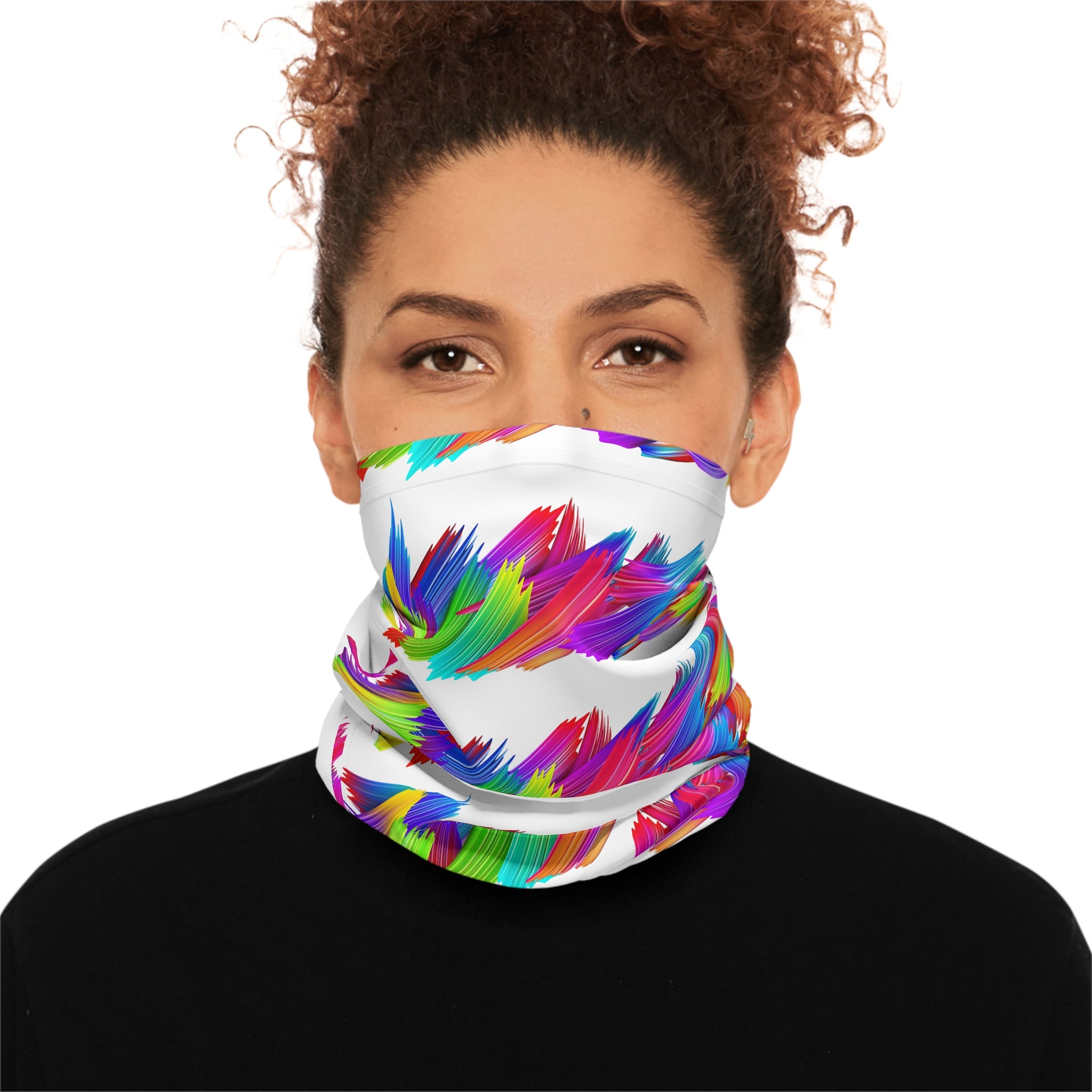 Colorful Abstract Lightweight Neck Gaiter, Fashion Accessory, Neck Warmer