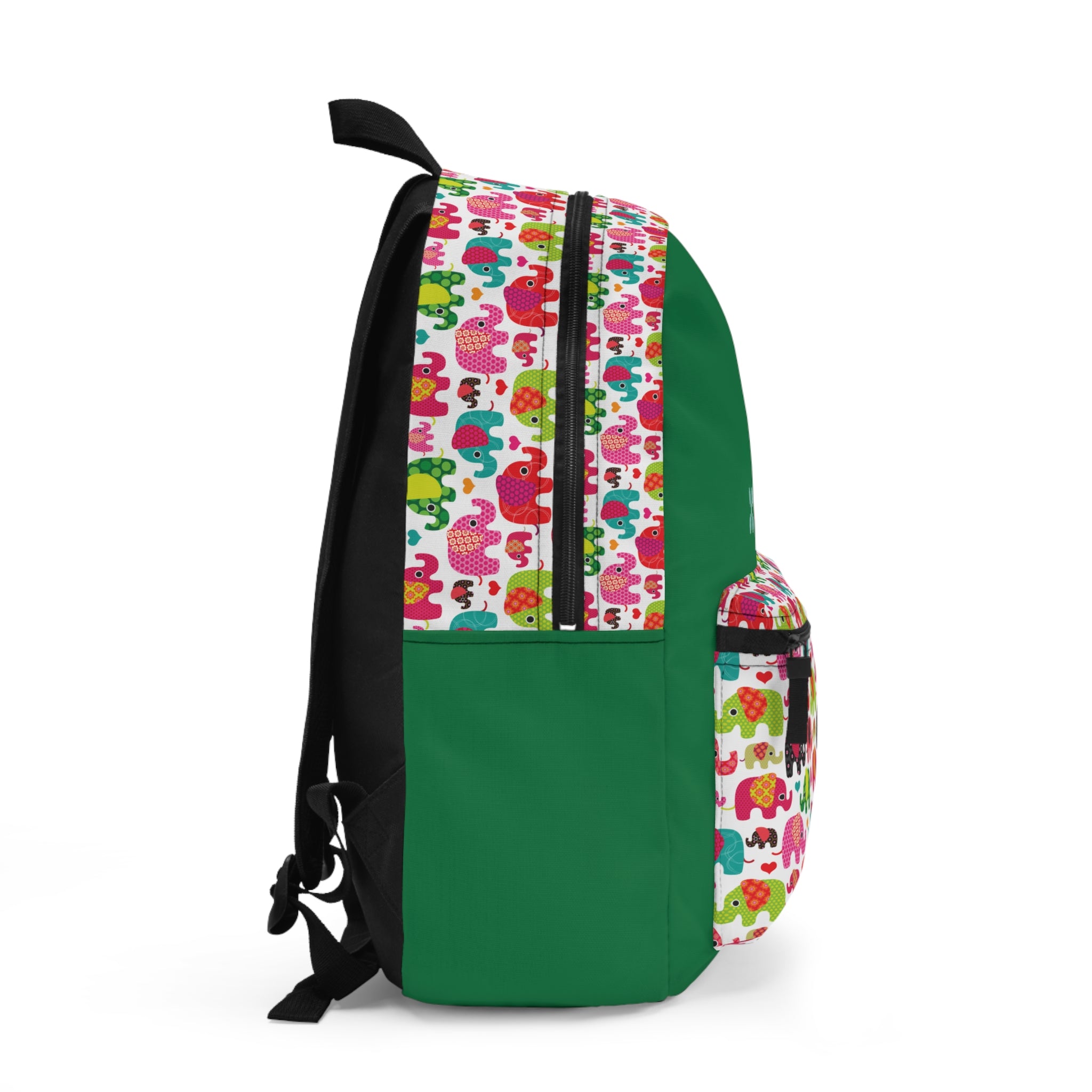 Colorful Elephant Backpack, School Bag, Animal Print, Gift idea