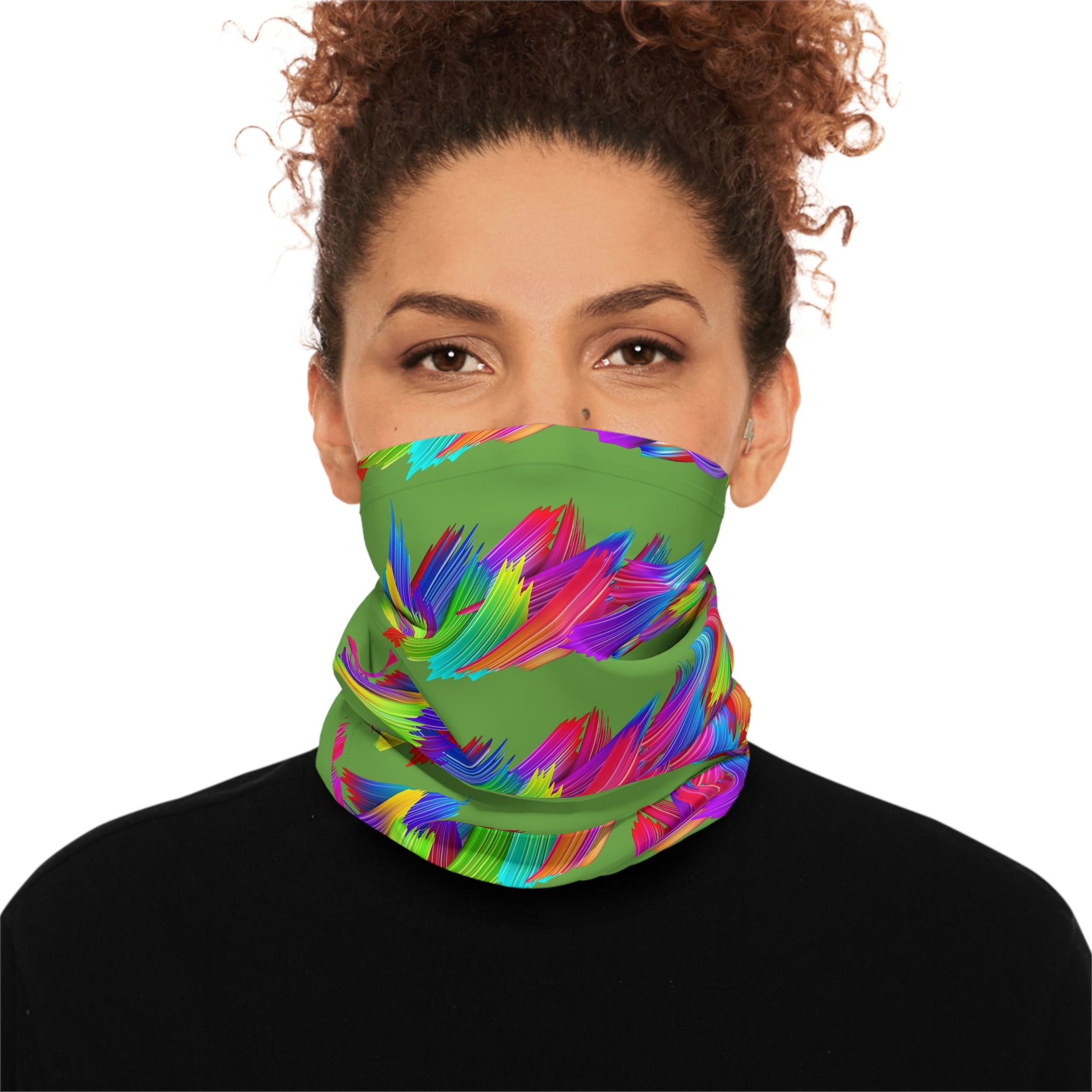 Colorful Abstract Lightweight Neck Gaiter, Fashion Accessory, Neck Warmer