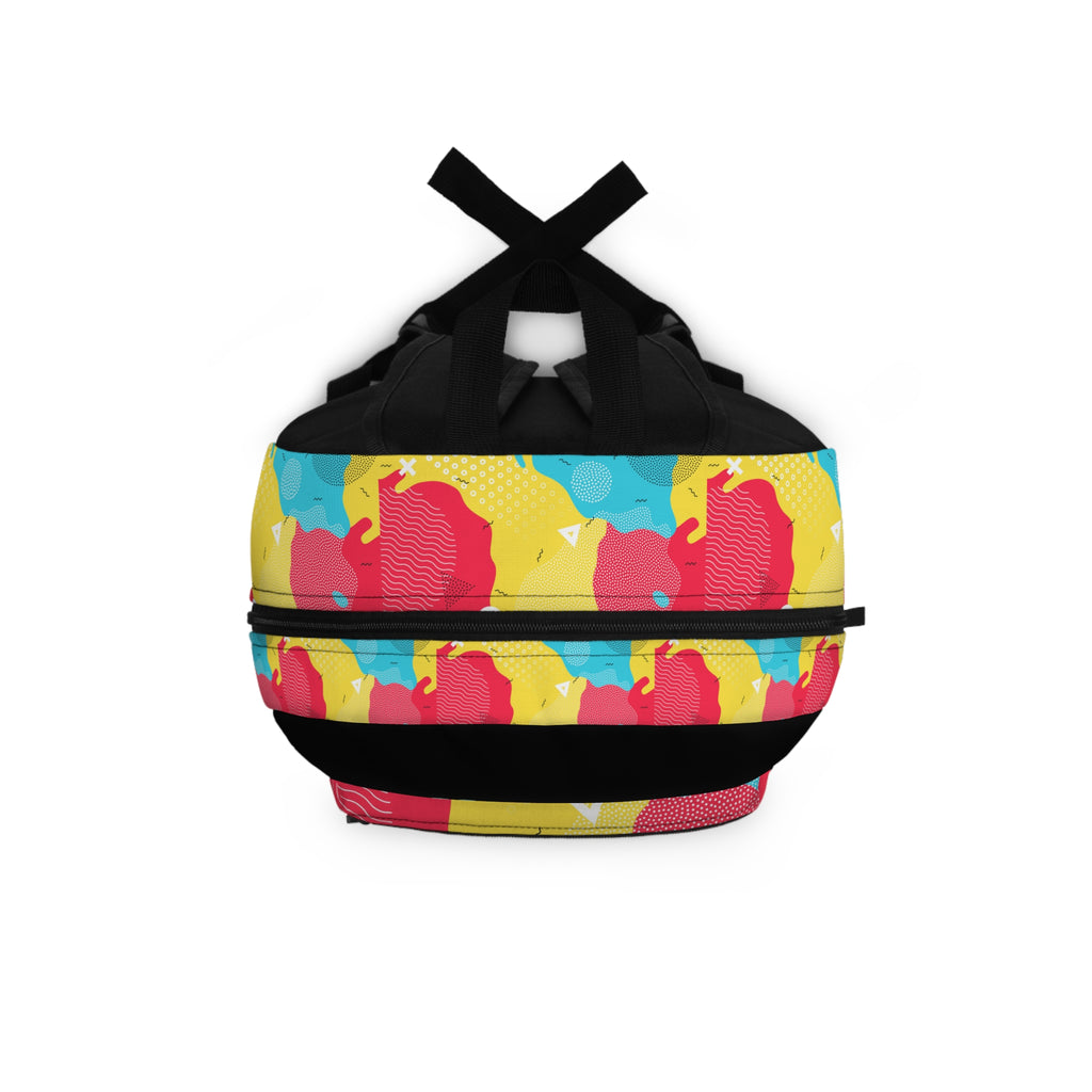 Vibrant Patterned Backpack for School or Adventure, Stylish, Outing, Gift Idea
