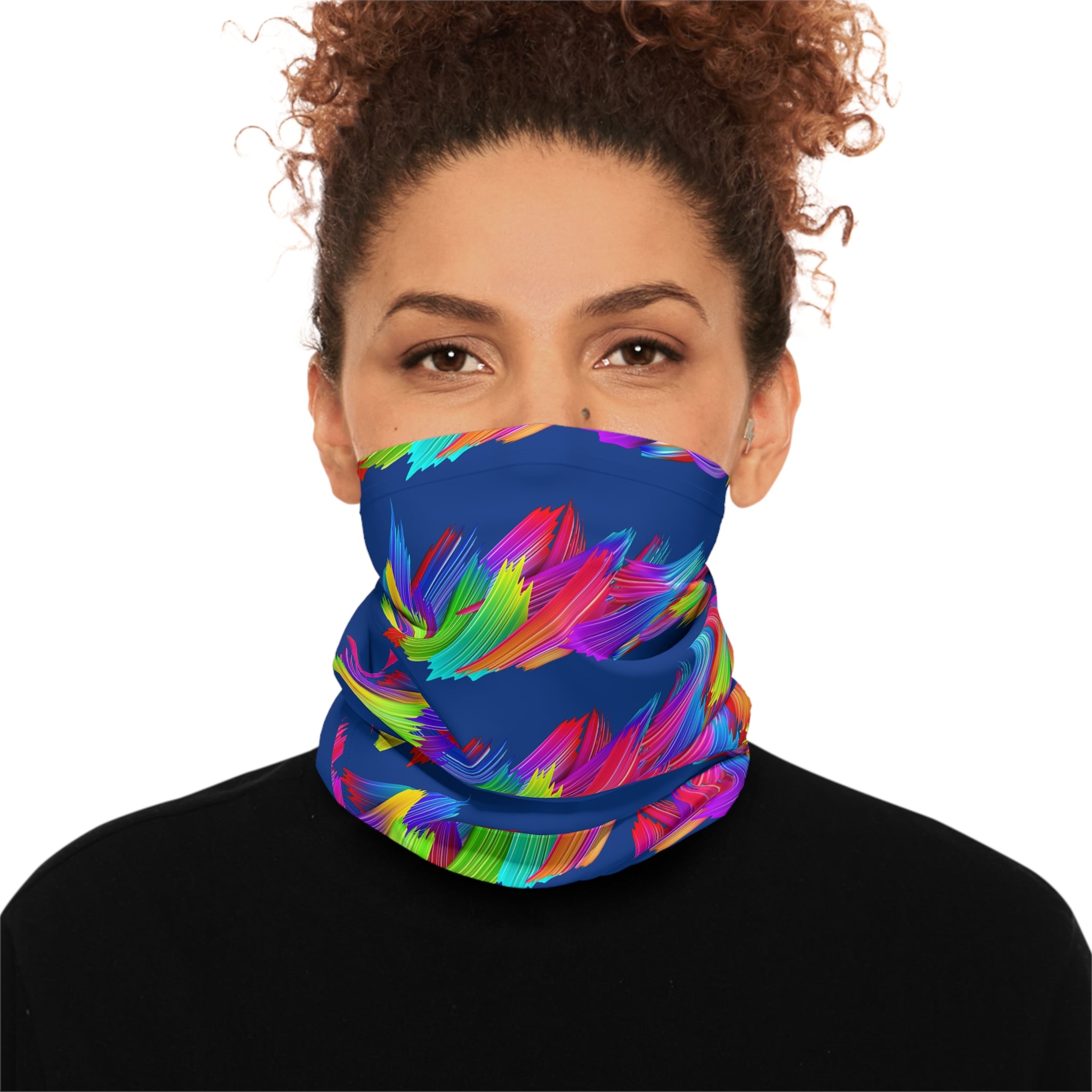 Colorful Abstract Lightweight Neck Gaiter, Fashion Accessory, Neck Warmer