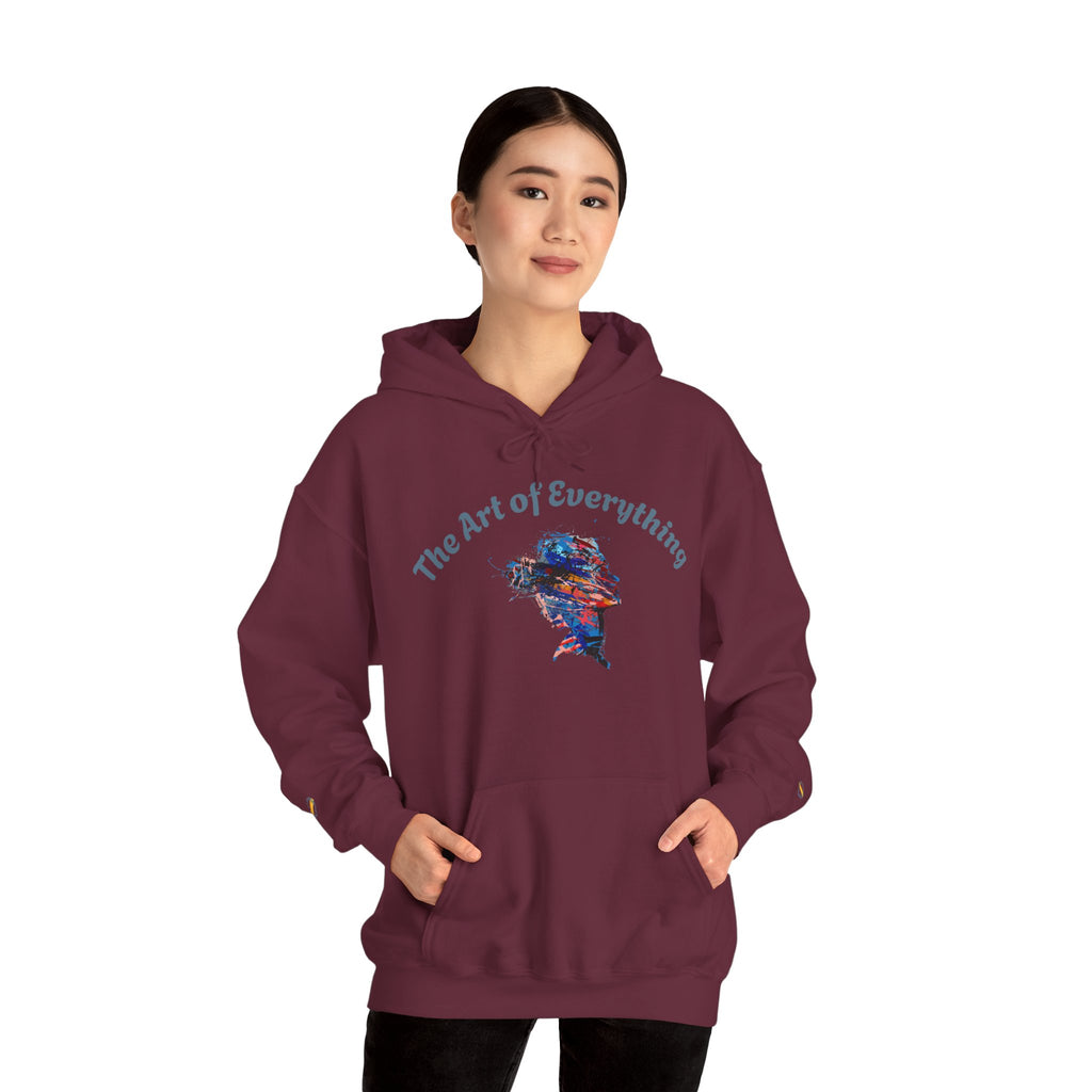 Artistic Hoodie, Unisex Sweatshirt, Cozy Apparel, Art Lover Sweater